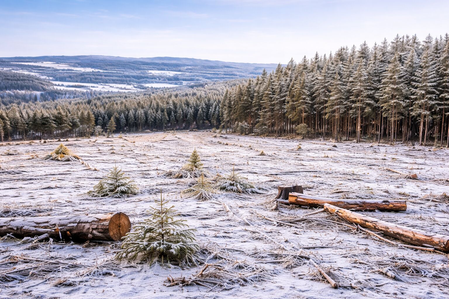 Prodej lesního pozemku – kombinace holiny a vzrostlého porostu